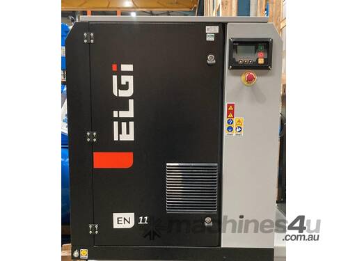 Rotary Screw Compressor: ELGi EN11 with VFD - 7 bar(g) | 11 kW | 0.89-1.77 m3/min - 31.5-62.5 cfm