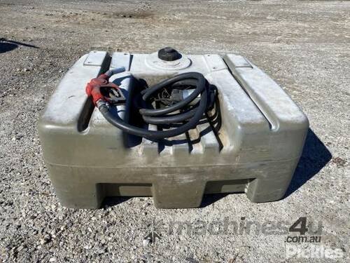 Portable Poly Diesel Tank, 12v Pump, 300L Capacity. Unreserved - Winning bidder will be required to 