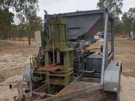 Trailer Brick Press Rammed Earth with Hopper 80 Ton Ram - picture0' - Click to enlarge