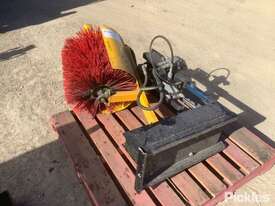 Unknown Hydraulic Sweeper Attachment With PVC Bristles. NOTE: No Plate Or Serial Number - picture1' - Click to enlarge