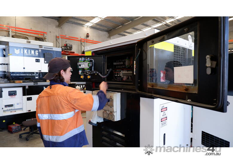 caption New Viking Industrial Halo 6kVA Kubota Generator with Reliable Performance - QLD