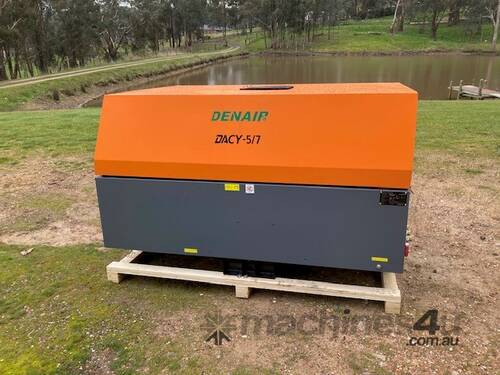 caption CVA Compressors - Brand New 180cfm Diesel Air Compressor - Skid Mount - FREE DELIVERY IN VICTORIA