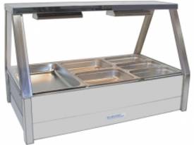 Roband E23 - Double Row Straight Glass Hot Foodbar - picture0' - Click to enlarge