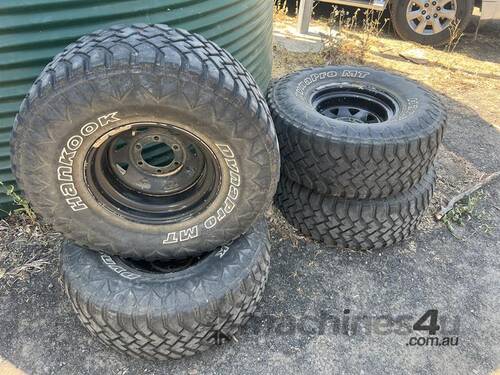 4 x Hankook DynaPro MT Mud Terrain Tyres