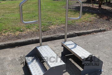 Pair of 2 Step Stairs - 360mm high
