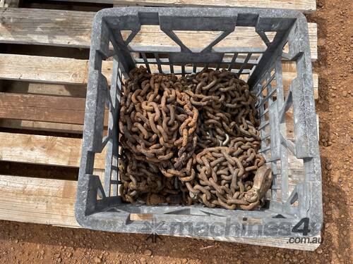 Crate of Assorted Chains