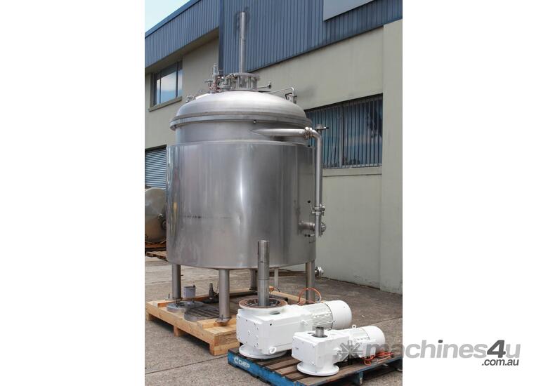 Stainless Steel Jacketed Pressure Vacuum Conta-Rotating Mixing Vessel.