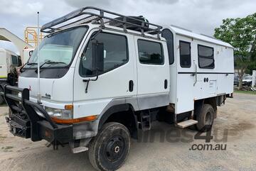 2003 Mitsubishi 4 x 4 Canter Twin Cab Camper with Front Winch
