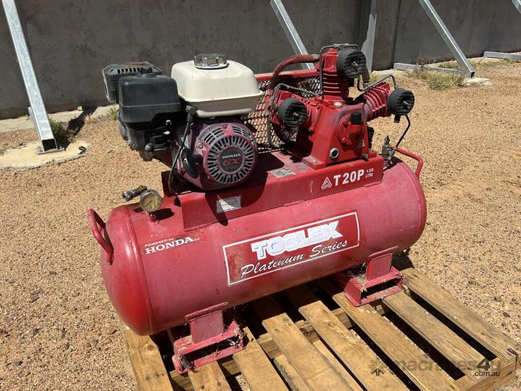 Used toolex Toolex Platinum Air Compressor w Honda GX200 Air Compressor ...