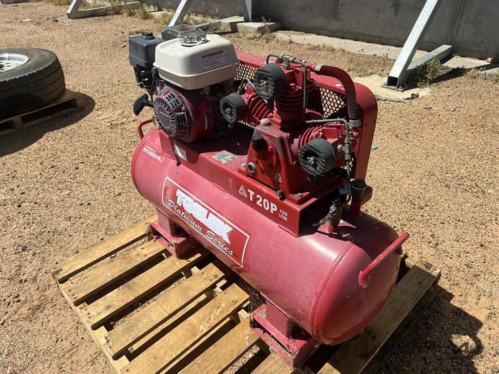 Used toolex Toolex Platinum Air Compressor w Honda GX200 Air Compressor ...