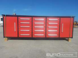 Unused Steelman 3.0m Work Bench/Tool Cabinet - Hire - picture0' - Click to enlarge