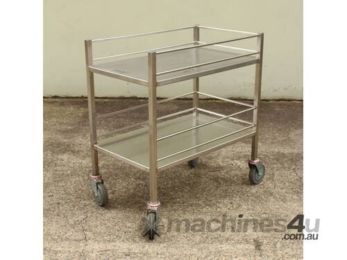 Stainless Steel 2 Tier Trolley.