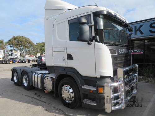 caption 2018 Scania R560 Prime Mover – 560hp V8, One Owner, 75T GCM!