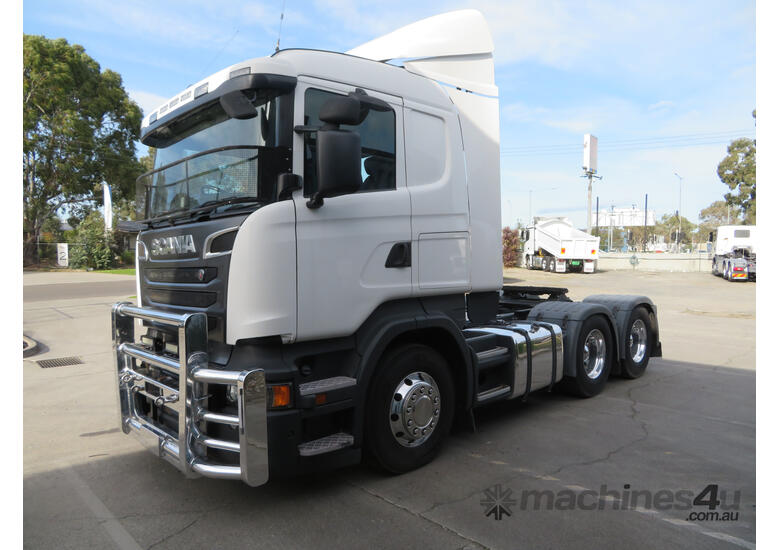 caption 2018 Scania R560 Prime Mover – 560hp V8, One Owner, 75T GCM!