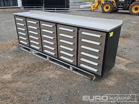 Steelman 9.5' Work Bench/Tool Cabinet, 30 Drawers  - picture1' - Click to enlarge