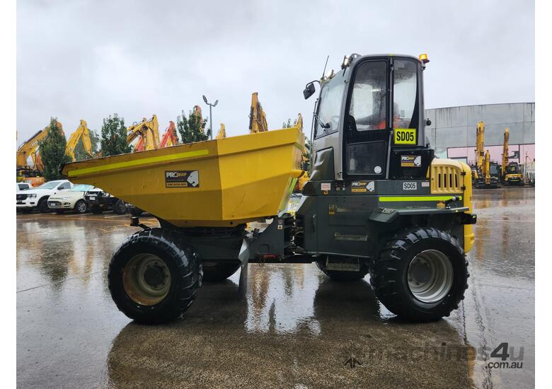 2017 WACKER NEUSON DW90 9T ARTICULATED SITE DUMPER WITH A/C CAB, SWIVEL SKIP AND 2550 HOURS
