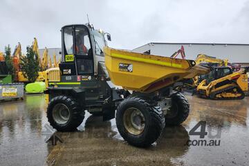 2017 WACKER NEUSON DW90 9T ARTICULATED SITE DUMPER WITH A/C CAB, SWIVEL SKIP AND 2550 HOURS