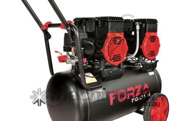 FT2296050 OIL-LESS AIR COMPRESSOR 50L Tank / Twin 2 Hp motors 11.3 CFM / 320 LPM