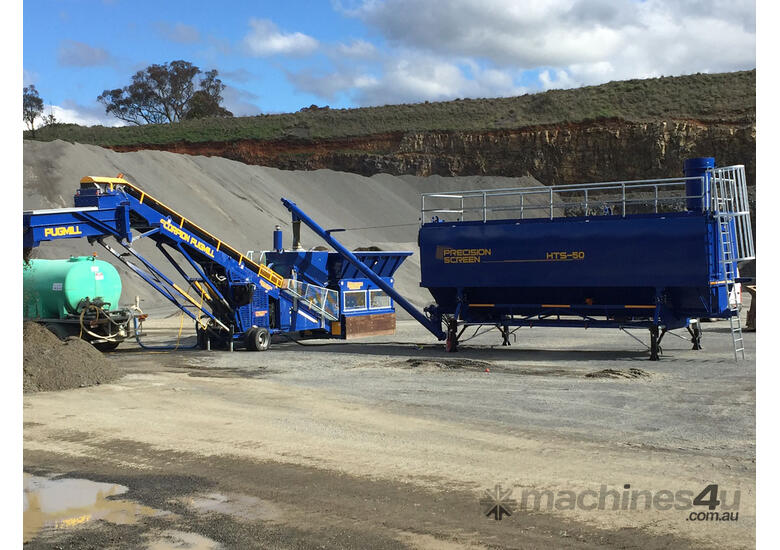 caption Precisionscreen HTS-50 Horizontal Transfer Silo - Built in Australia for Australian Conditions!