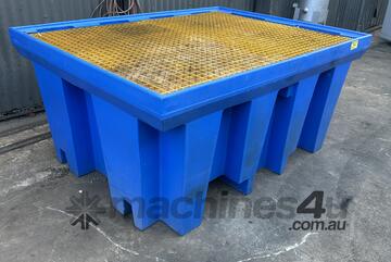 Single IBC Safety Spill Pallet bund Bunded Pallet 1300L Capacity 1650 SWL SDBB1