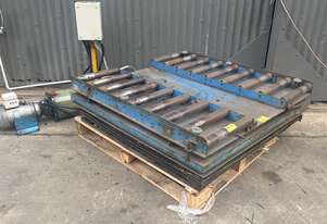 Hydraulic single phase Pallet Scissor Lift Platform Table roller conveyor