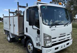 Isuzu NPR275 Short 4x2 Single Cab Automatic Service Body Truck. Ex Govt.