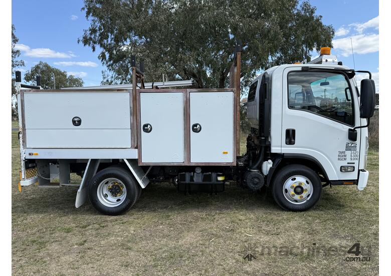 Isuzu NPR275 Short 4x2 Single Cab Automatic Service Body Truck. Ex Govt. 