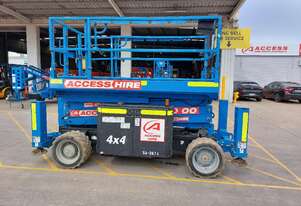 Genie GS2669RT 2015 26ft Diesel Rough Terrain Scissor Lift - 680kg SWL, 4WD
