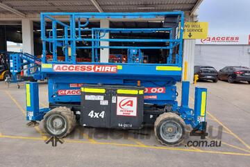 Genie GS2669RT 2015 26ft Diesel Rough Terrain Scissor Lift - 680kg SWL, 4WD