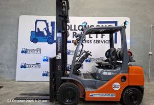 Wollongong Forklift: 2017 Toyota 2.5T, LPG, 2-Stage Standard Mast, 4.5m Lift!