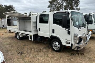 ISUZU 75/190 NPR TWIN CAB TRAY TRUCK, REGO & RWC