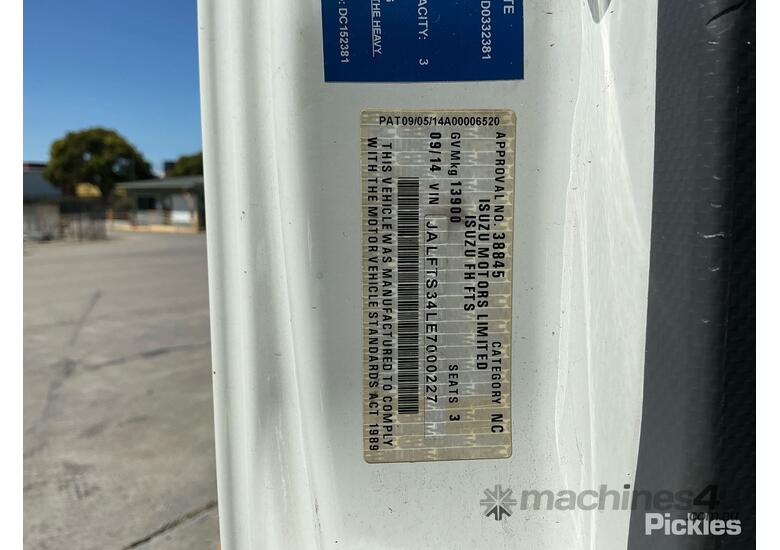 2014 Isuzu FTS 800 EWP