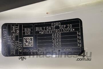 2020 Ford Transit 470E Dual Cab T/Diesel (Manual)