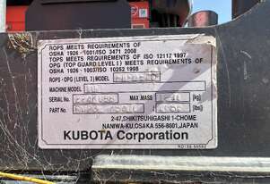 2022 Kubota U17 Rubber Tracked Excavator ** No Keys **