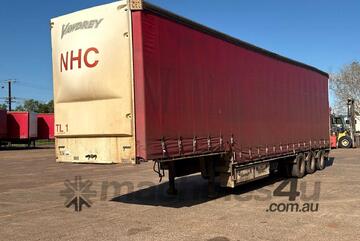 2007 Vawdrey VB S3 Tri Axle Drop Deck Curtainsider B Trailer