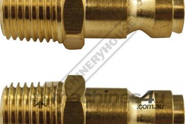 Air Fittings Male Adaptors - Twin Pack 1/4