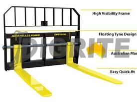 NEW DIGGA SKID STEER FLOATING PALLET FORKS NON-UNIVERSAL MOUNTS - picture1' - Click to enlarge
