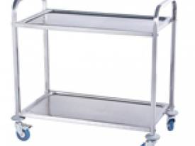 NEW STAINLESS STEEL BENCH LAY OVER SHELF 2 TIER  - picture0' - Click to enlarge