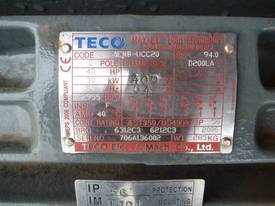 NEVER USED TECO 40HP 3 PHASE ELECTRIC MOTOR/ 2955R - picture2' - Click to enlarge