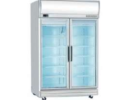 Bromic GD1000LF Upright Double Glass Door Chiller w/Lightbox - 976 Litre - picture0' - Click to enlarge