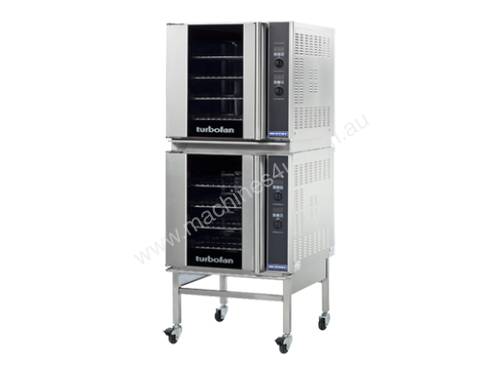 Turbofan E32D4/2C - Full Size Tray Digital Electric Convection Ovens Double Stacked With Castor Base