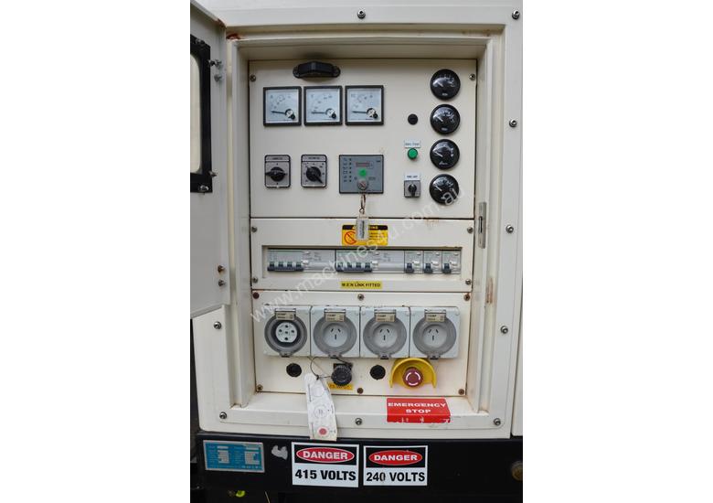caption Silenced Diesel Generator - excellent condition 15 kVA 3-Phase (very low hrs)