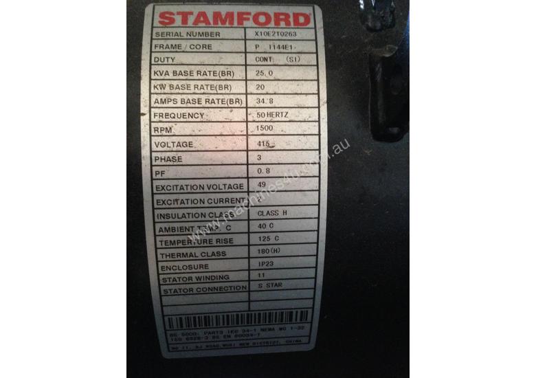 caption Silenced Diesel Generator - excellent condition 15 kVA 3-Phase (very low hrs)