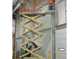 9.5m Electric Scissor Lifts available for Hire - picture0' - Click to enlarge