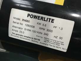 Powerlite Generator 5 KVA 240 Volt Power 13KVA Petrol Engine Model  PH060 - picture0' - Click to enlarge
