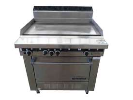 GARLAND 900MM NAT GAS GRIDDLE HOT PLATE WITH OVEN - picture1' - Click to enlarge