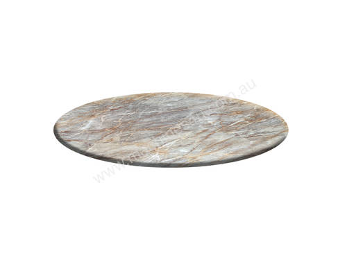 BLH-R100BM Round 1000 Laminate Table Top - Grey Marble Type