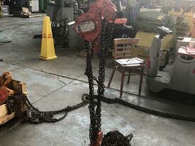 Nitchi Chain Hoist 5 ton x 8 meter drop Block and Tackle Nobles Shop Crane H50A - picture2' - Click to enlarge