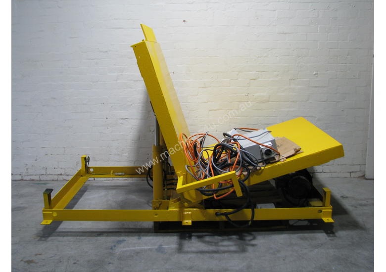 caption Large Hydraulic 90 Degree Pallet Roll Tipper Inverter