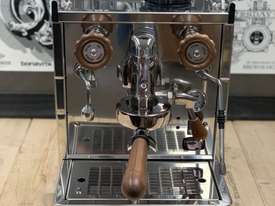 WEGA MININOVA CLASSIC 1 GROUP DEMO WOODEN ACCENTS ESPRESSO COFFEE MACHINE  - picture0' - Click to enlarge